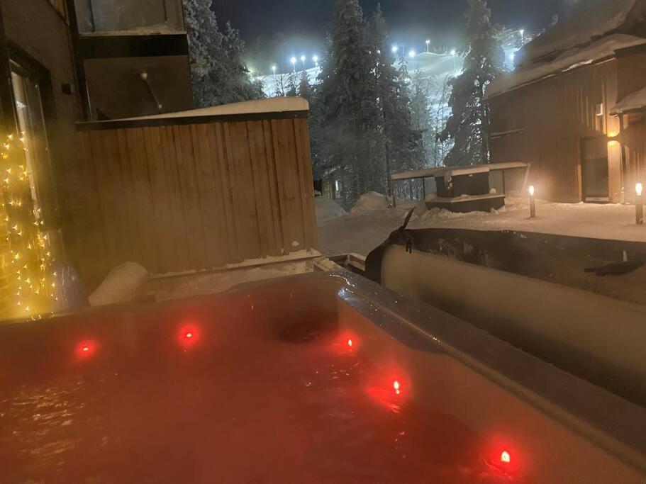 Levi Diamonds Luxury Ski-In&Out &Private Jacuzzi Sirkka Exterior photo